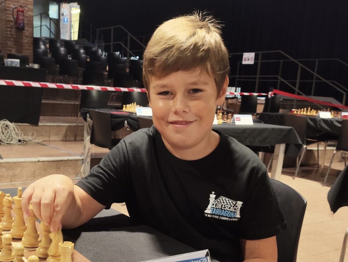 Marc Barceló Melnyk durante una competición de ajedrez